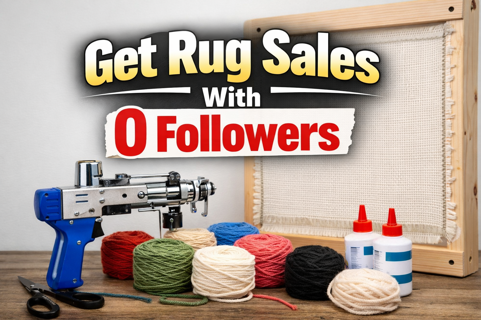 📈 How to Sell Your Tufted Rugs FAST Using Social Media (Even With 0 Followers)