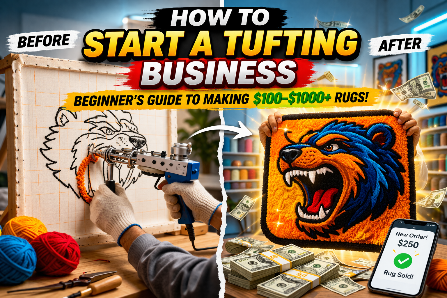 How to Start a Rug Tufting Business (Step-by-Step) 2026