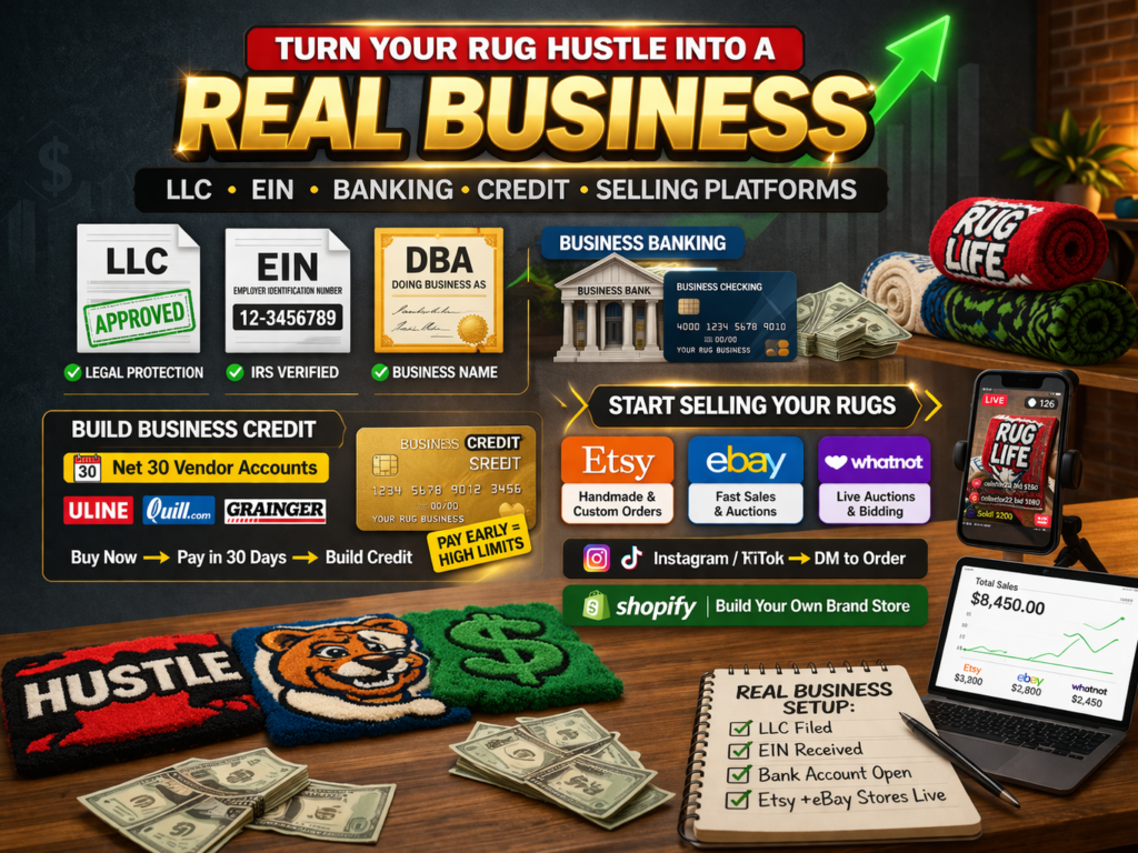 How to Turn Your Rug side Hustle Into a Real Business