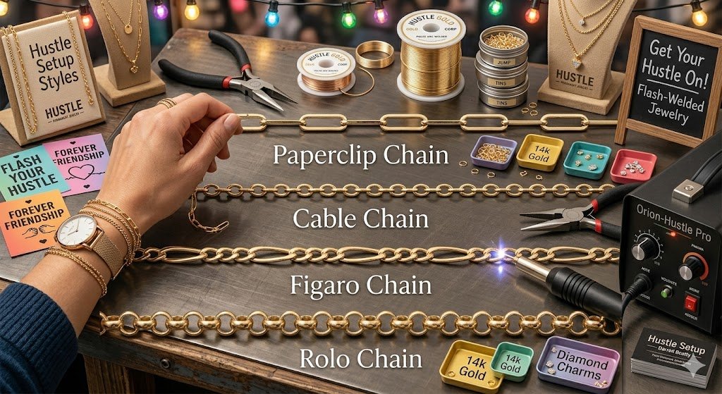 different types of chains links