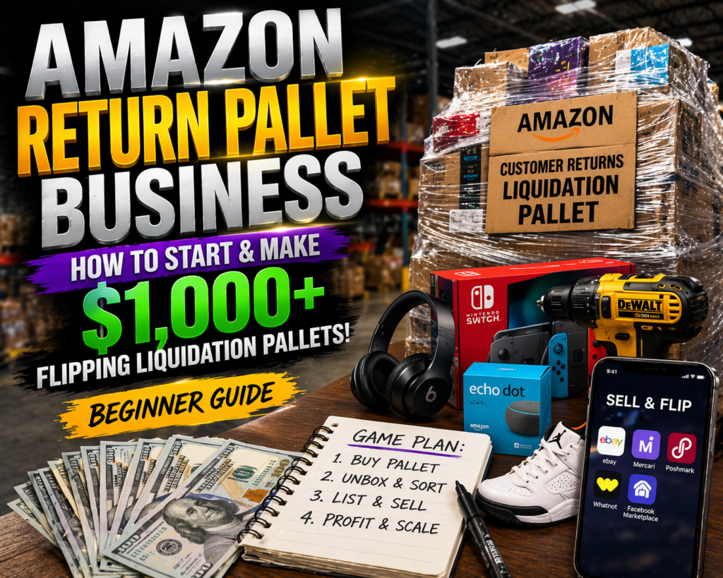 amazon return pallet business flipping liquidation pallets for profit beginner guide