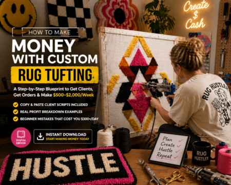 How to Make Money with Custom Rug Tufting Ebook (Step-by-Step Guide)