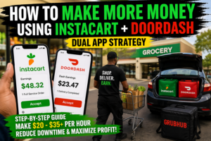 Instacart and DoorDash dual app strategy for making more money with delivery apps