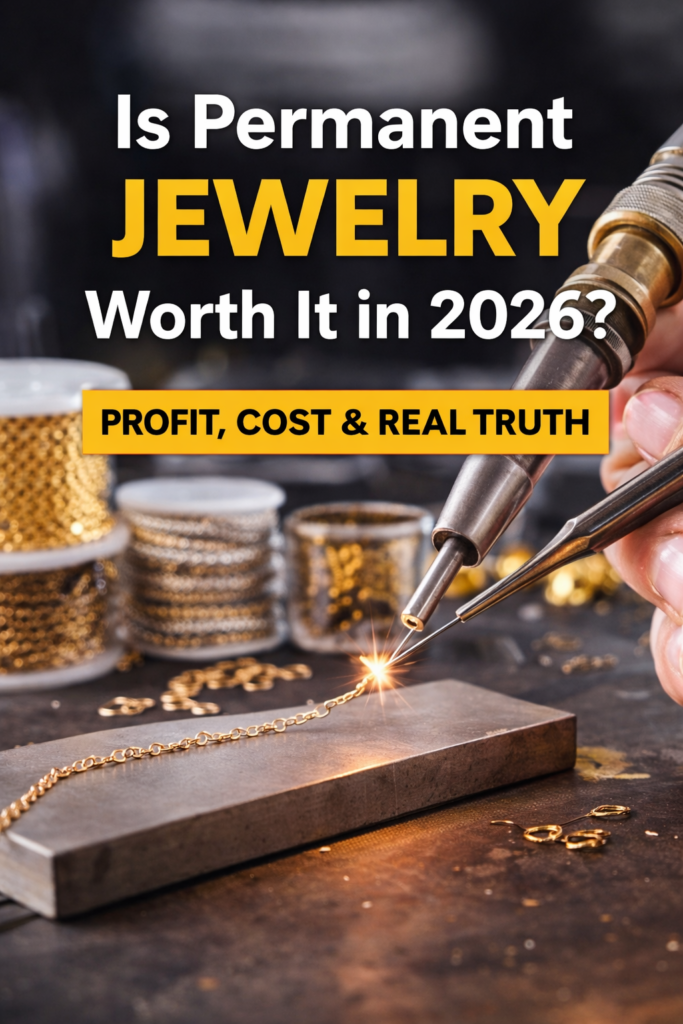 is permanent jewelry worth it 2026 welding gold chain business setup