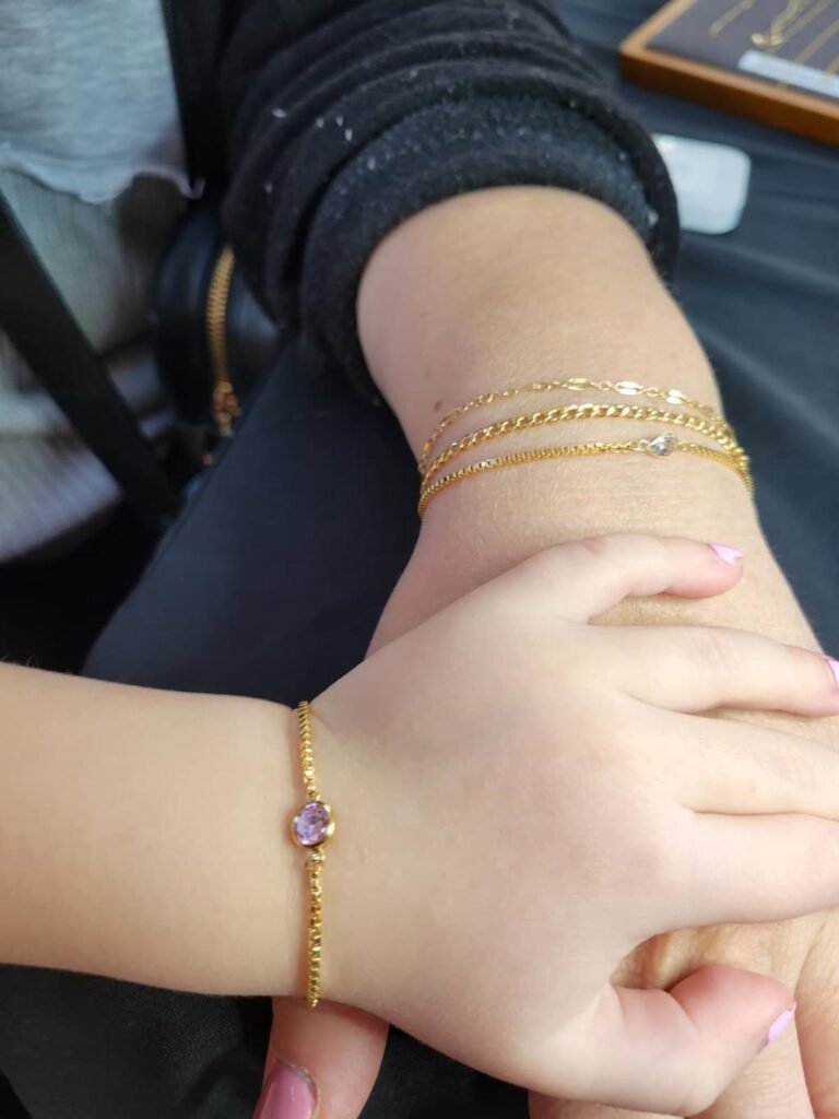 matching permanent jewelry bracelets for friends or couples