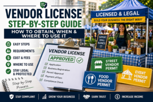 vendor licenses step by step guide showing how to obtain a vendor license and where to use it legally
