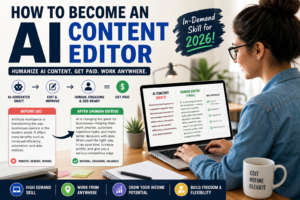 AI content editor humanizing AI-generated blog content for SEO and better readability in 2026