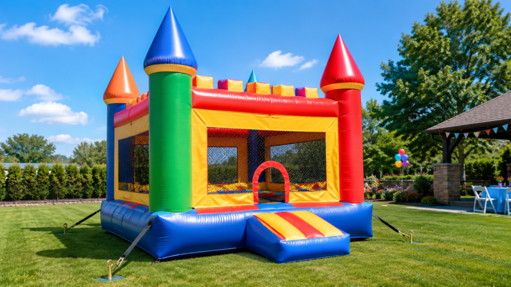 Proper bounce house anchoring rules for outdoor events