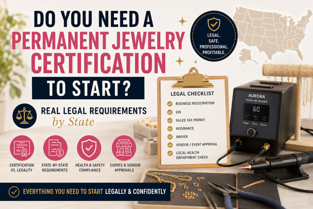Do You Need a Permanent Jewelry Certification to Start? Real Legal Requirements by State | Hustle Setup Current image: permanent jewelry certification legal requirements by state