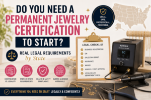 permanent jewelry certification legal requirements by state