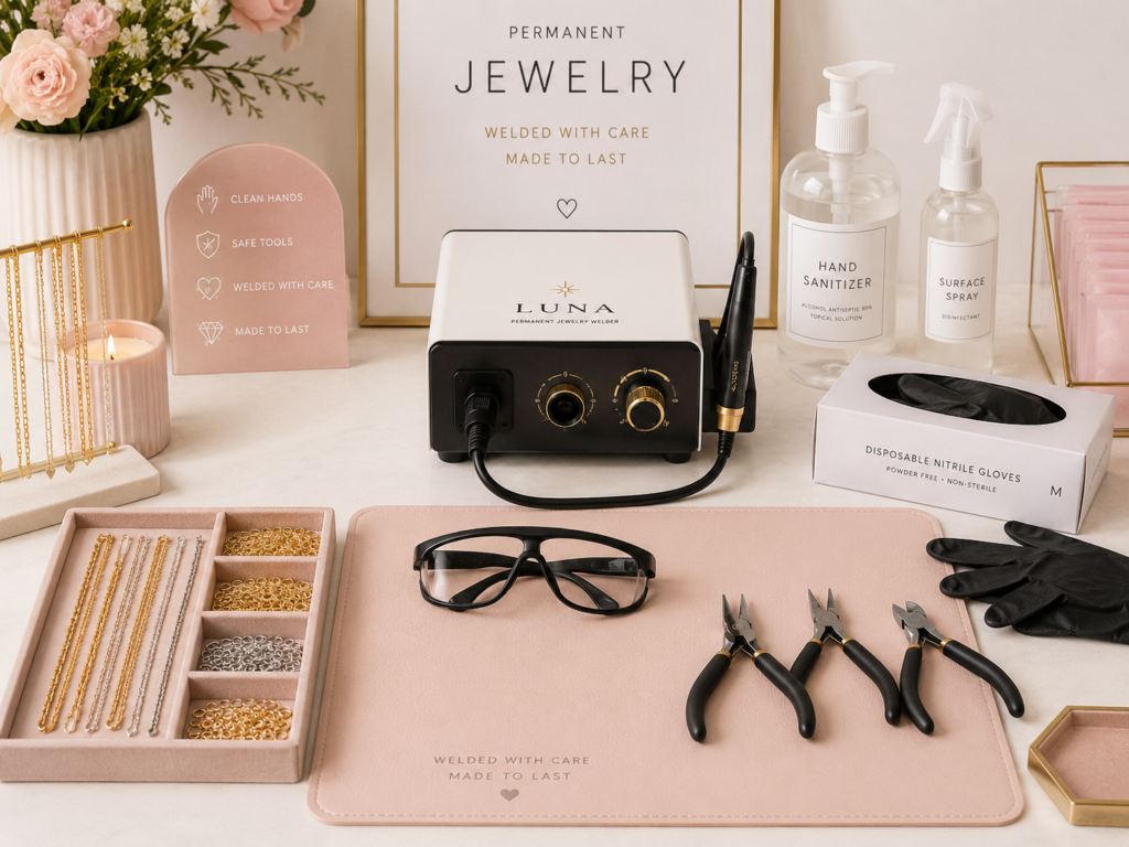 Do You Need a Permanent Jewelry Certification to Start? Real Legal Requirements by State | Hustle Setup safe workstation for permanent jewelry certification